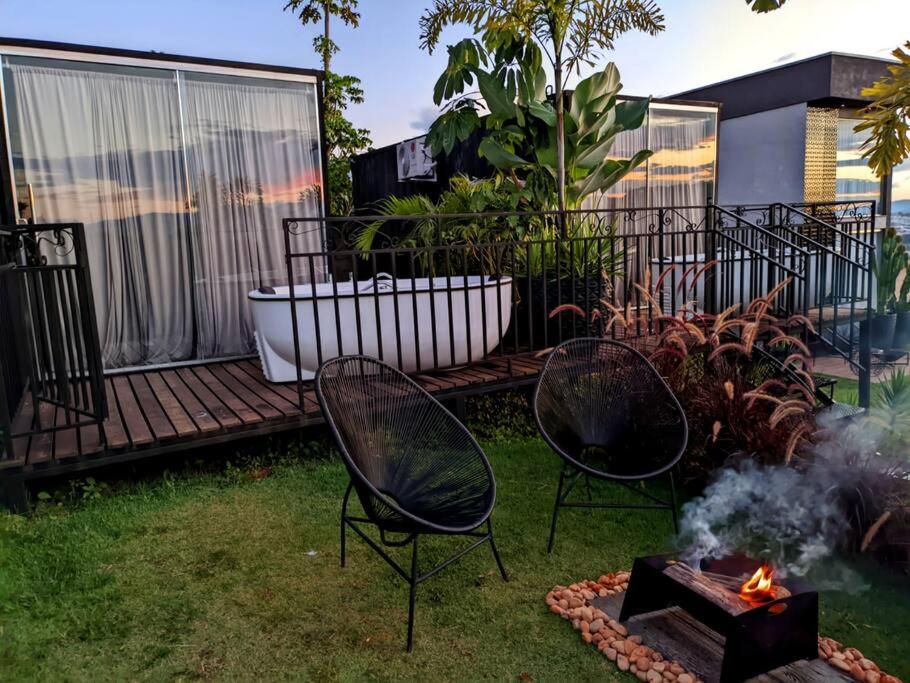 Tiny House Paraiso Minicasas Com Hidromassagem Pouso Alegre Buitenkant foto